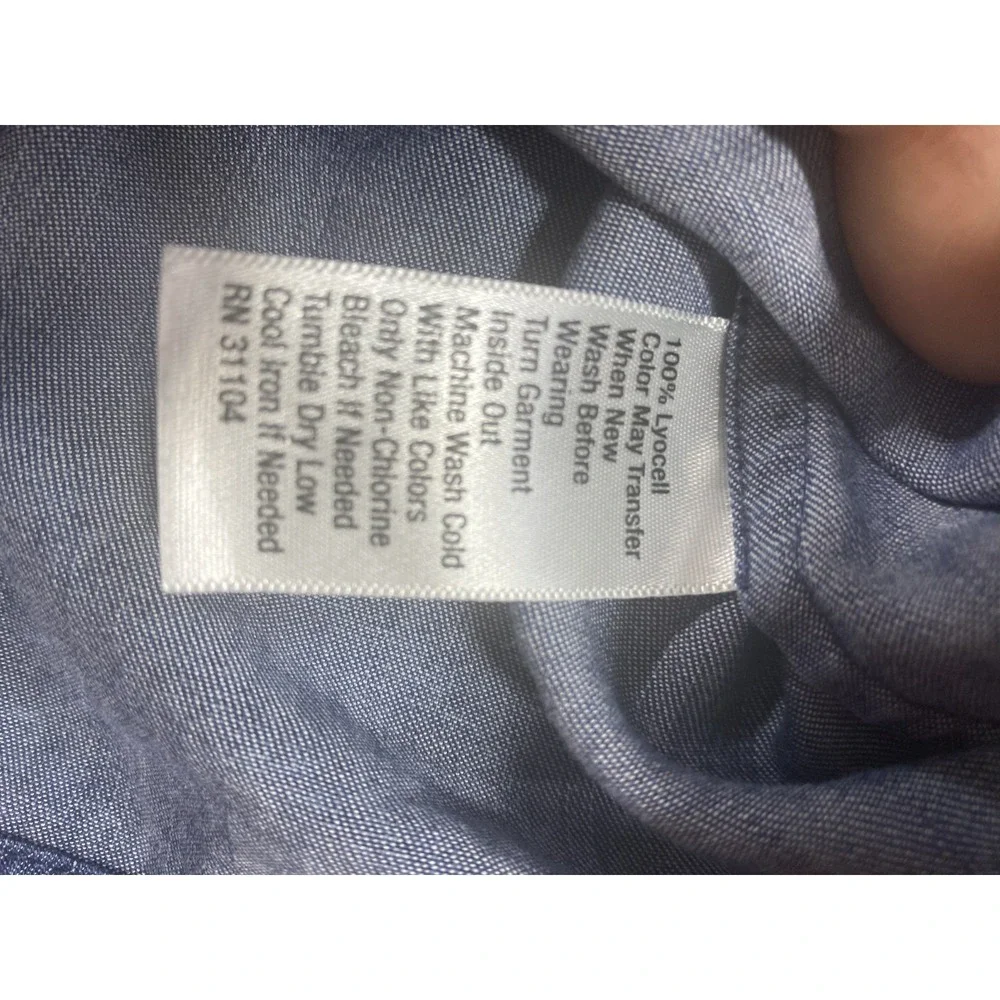 KARRI BLUE Sleeveless Dress Womens Small Blue Denim Lightweight Casual Lyocell - Picture 3 of 7